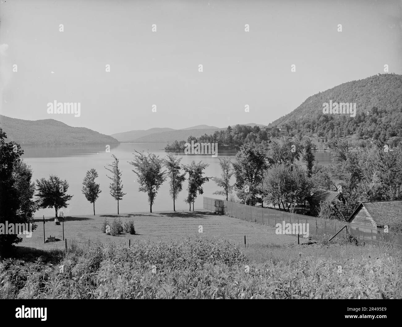 Lake and Rogers' Rock from the north, Lake George, N.Y., The, c1904