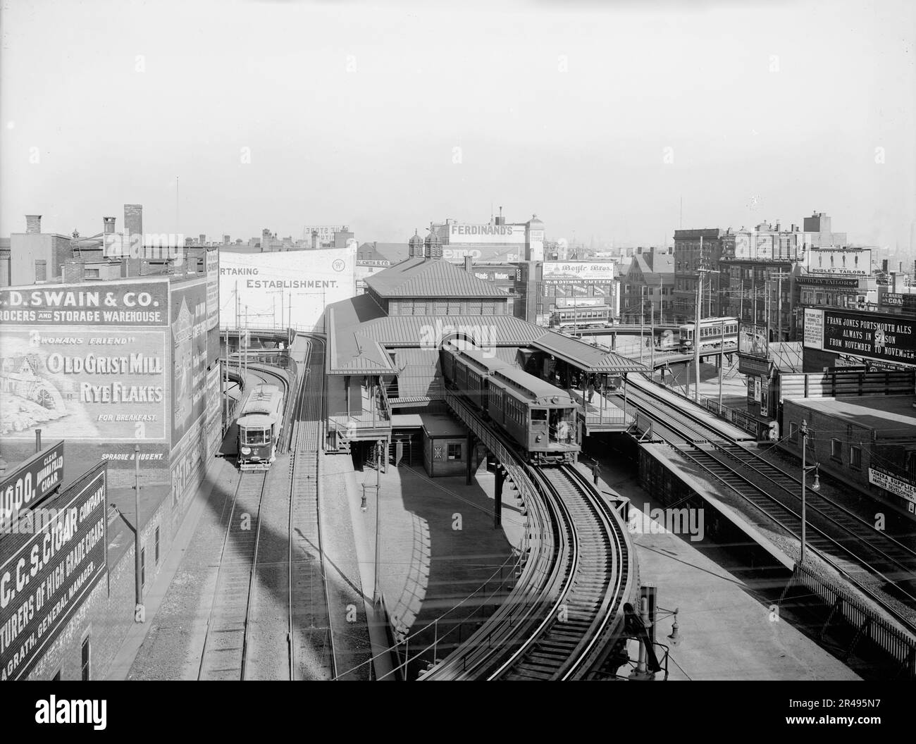 Boston elevated railway Black and White Stock Photos & Images Alamy