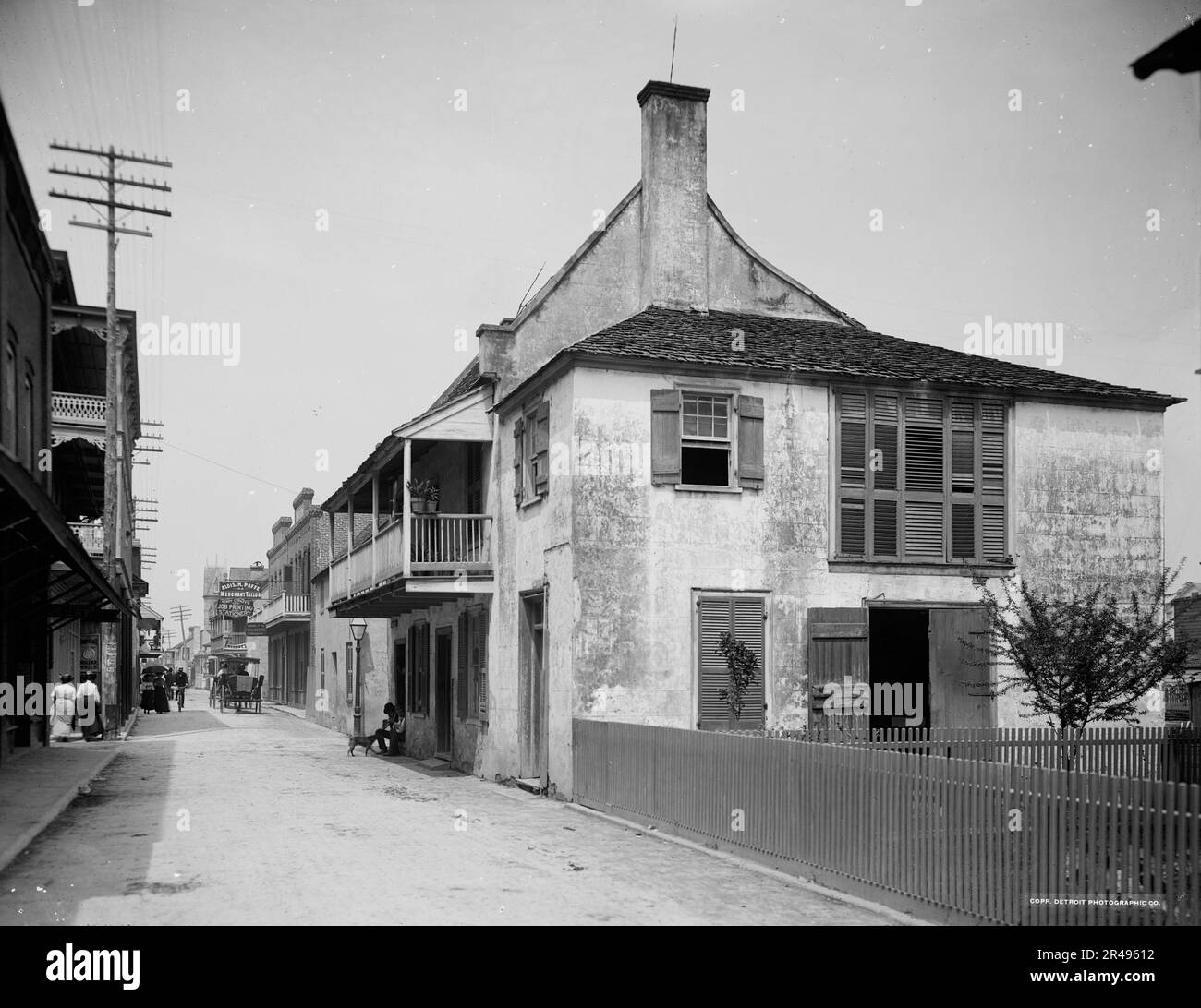 St. George Street, St. Augustine, Fla., c1903 Stock Photo - Alamy