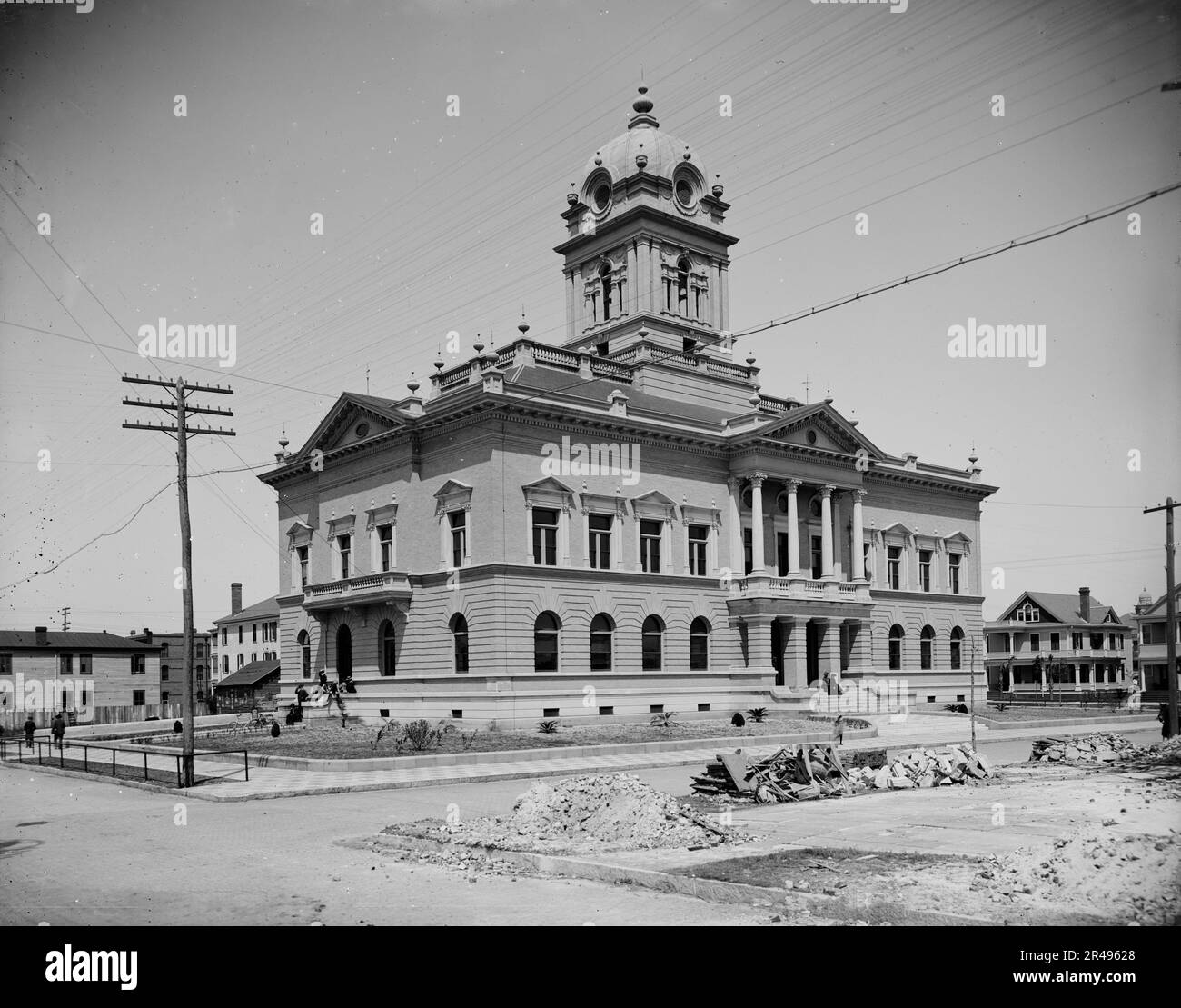 Duval County Court House, Jacksonville, Fla., between 1900 and 1905. Stock Photo