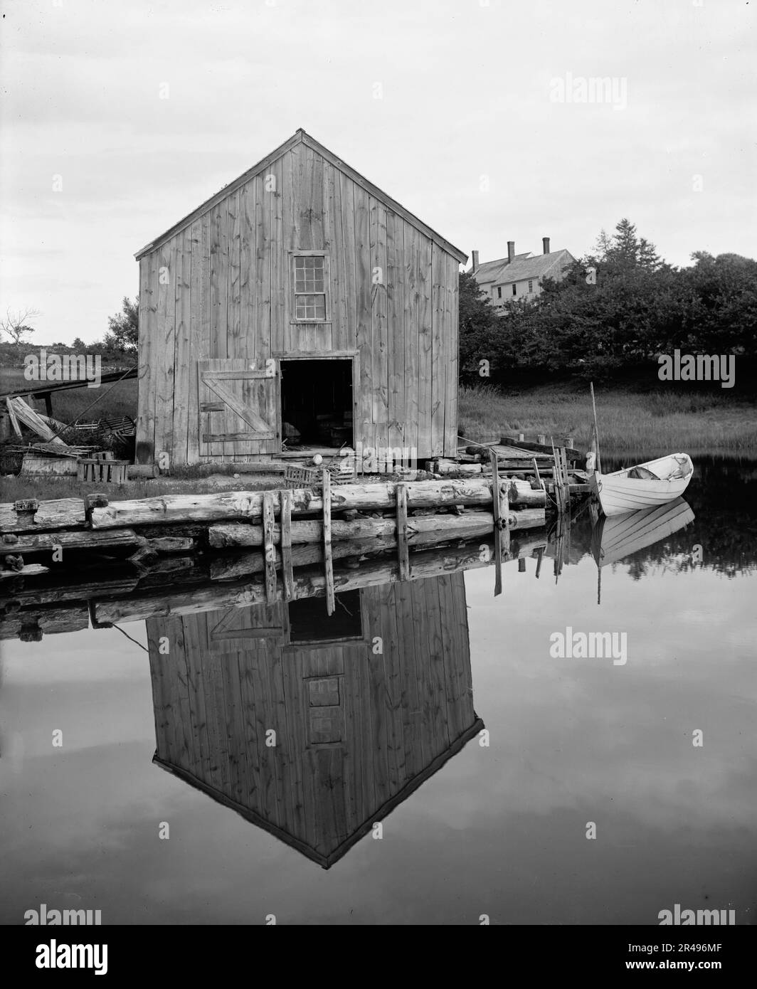 Old Fish House, Kennebunk Port (i.e. Kennebunkport), Maine, between