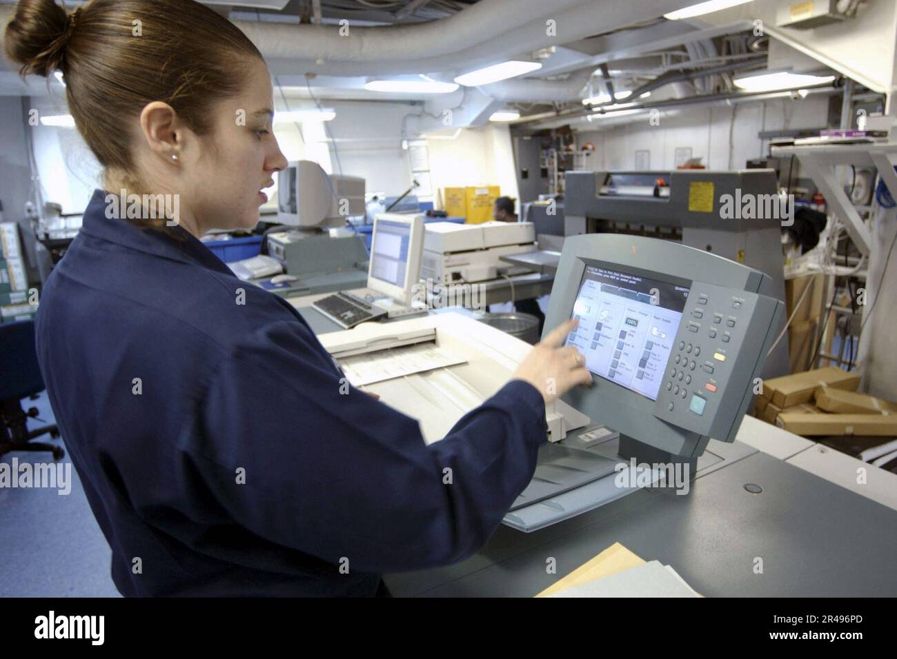 US Navy Lithographer Stock Photo - Alamy