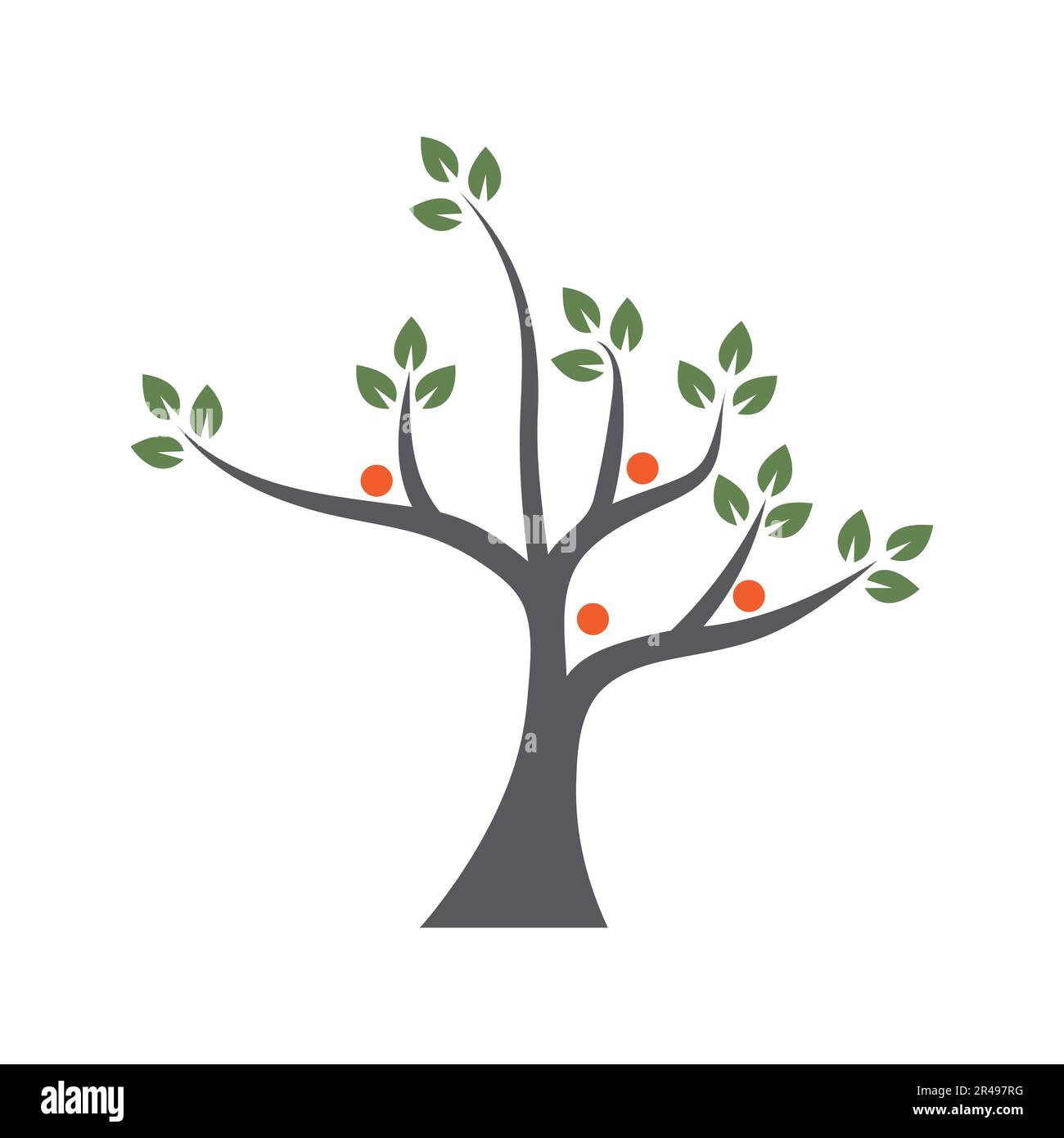 Green Tree Logo. Vector tree icon. Nature logo Stock Vector Image & Art