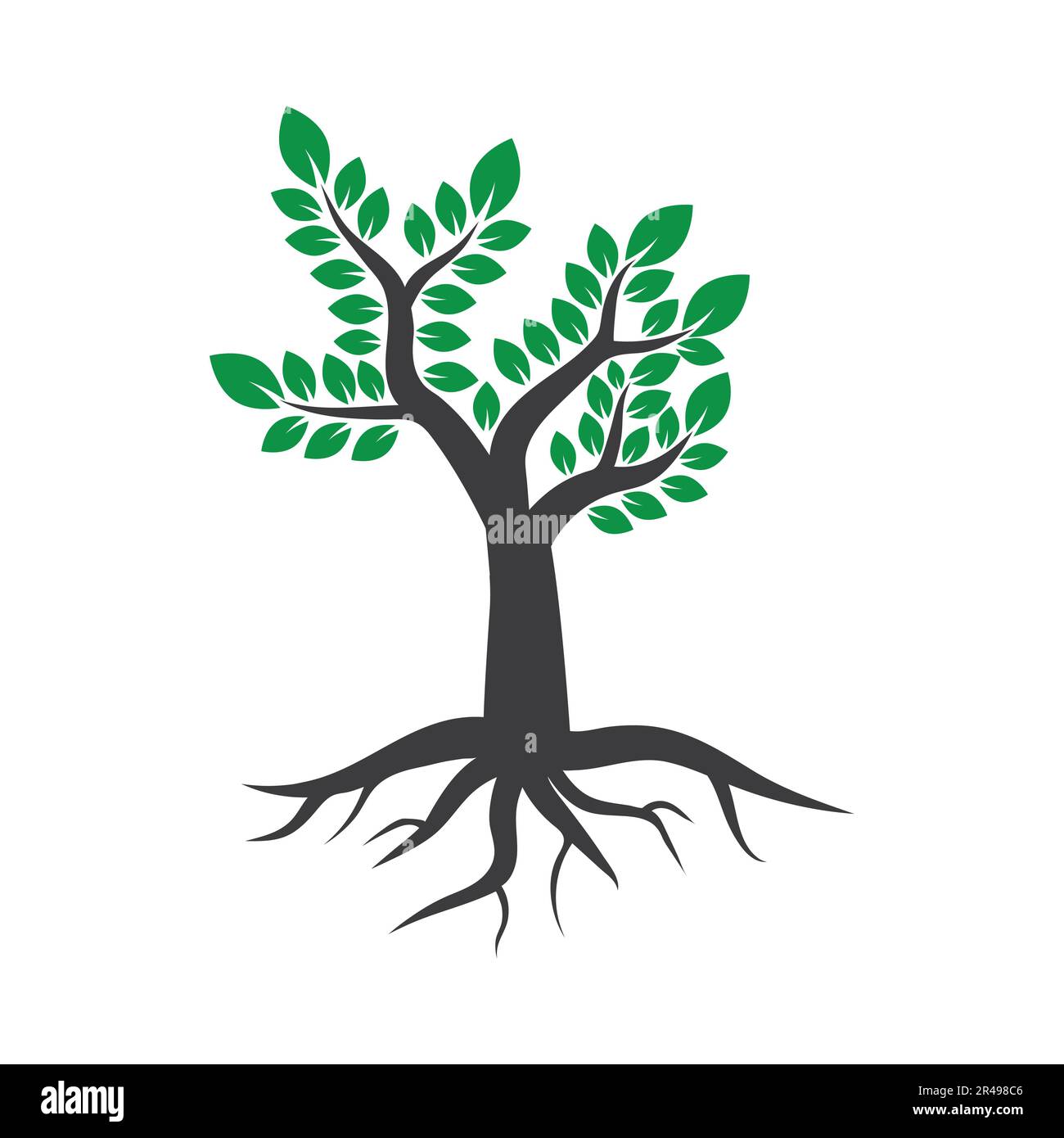 Green Tree Logo. Vector tree icon. Nature logo Stock Vector