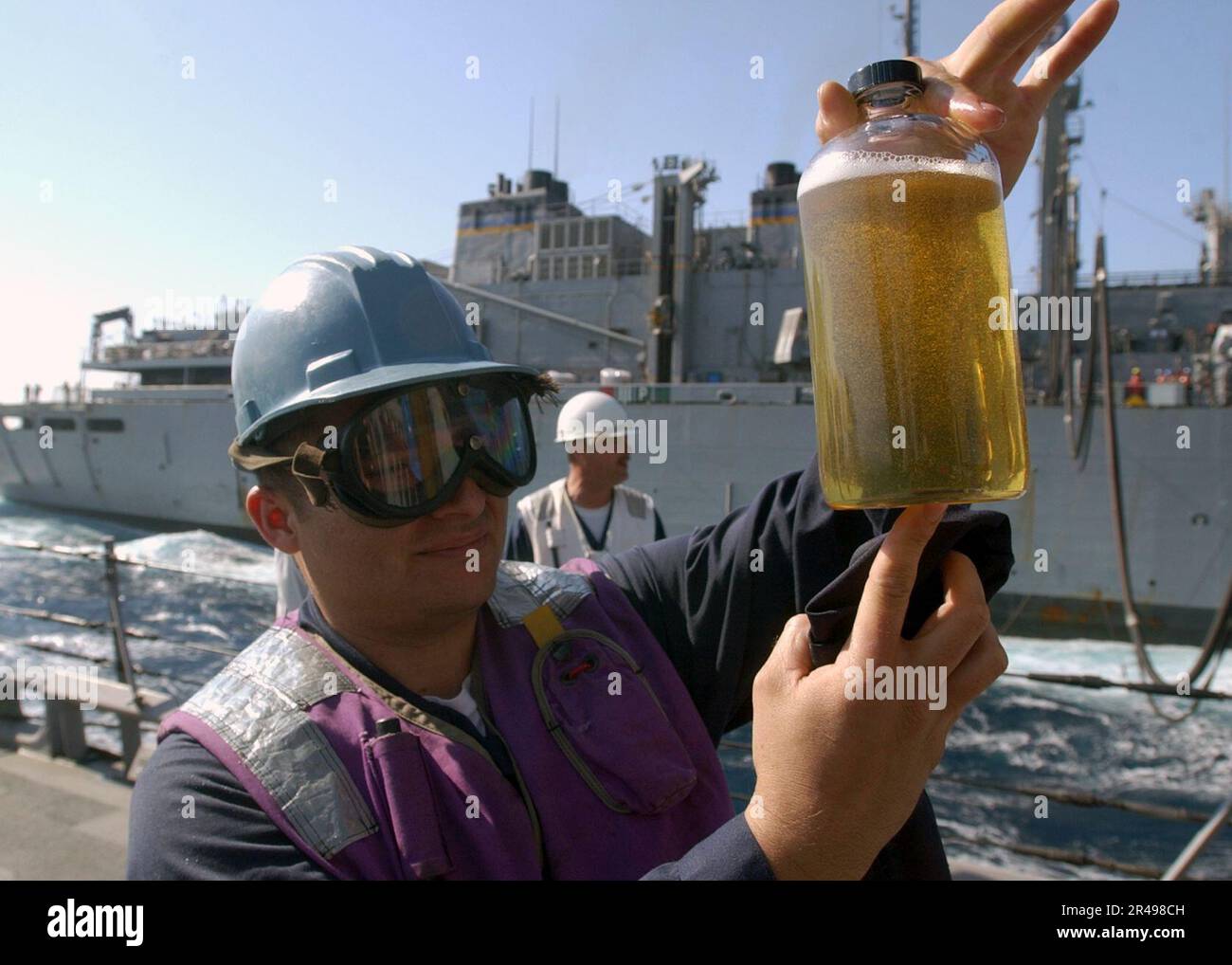 US Navy Engineering Department personnel assigned to the guided missile