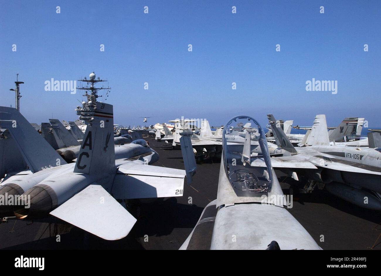 US Navy USS Harry S. Truman (CVN 75) pulls alongside the Military Sea