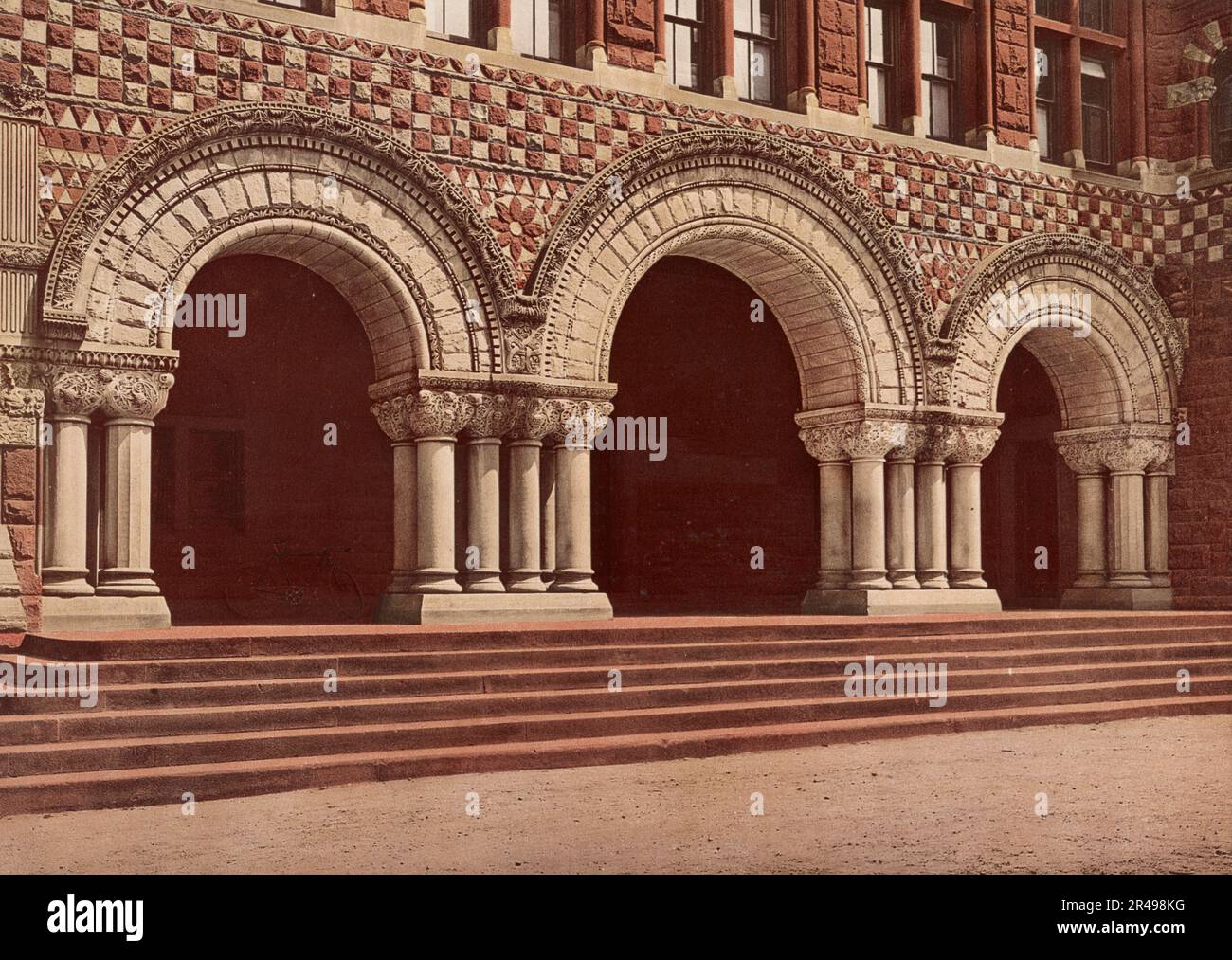 Entrance to Law School, Harvard University, c1900. Stock Photo