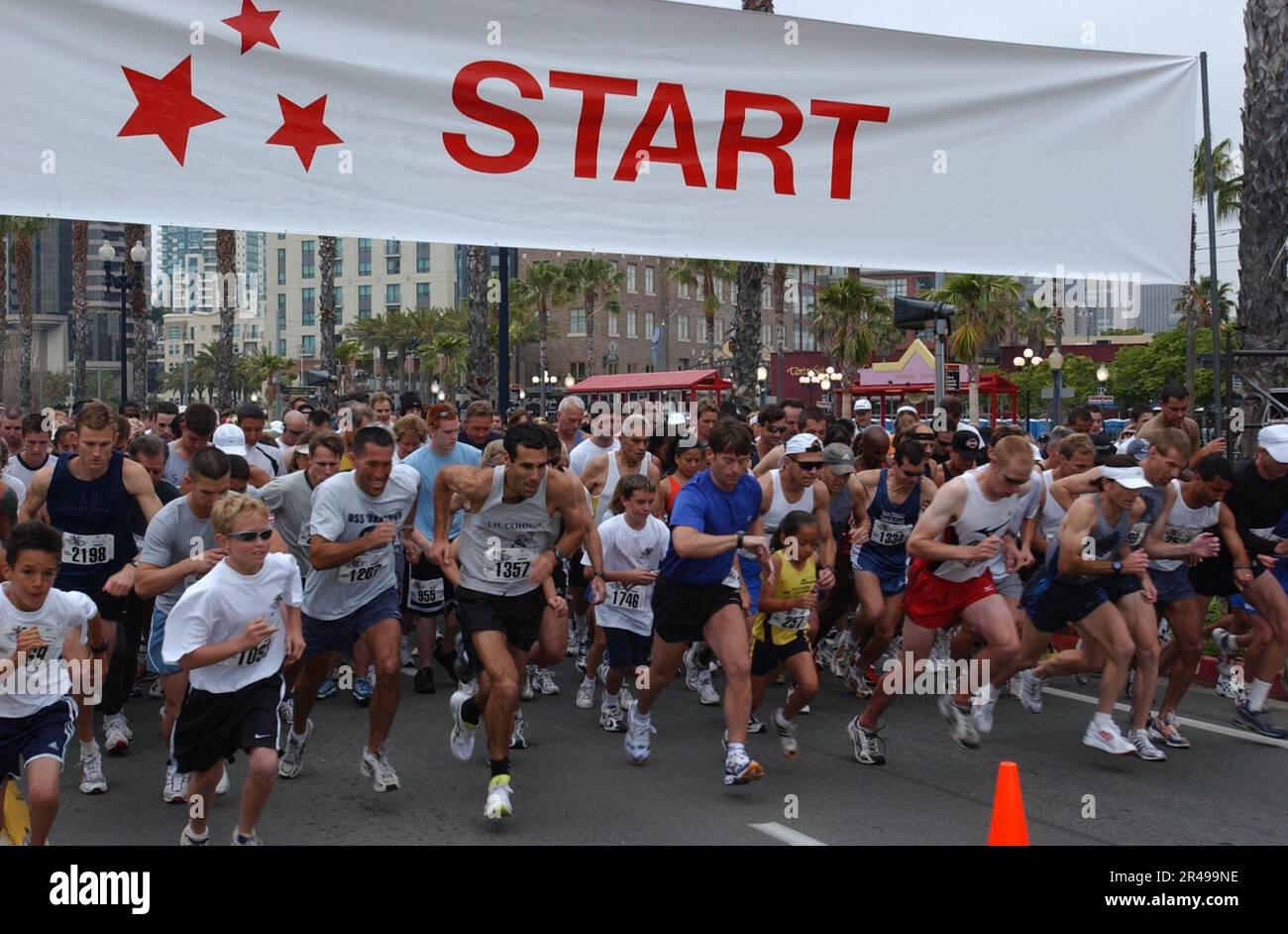US Navy Thousands of runners participating in the 17th annual Bay