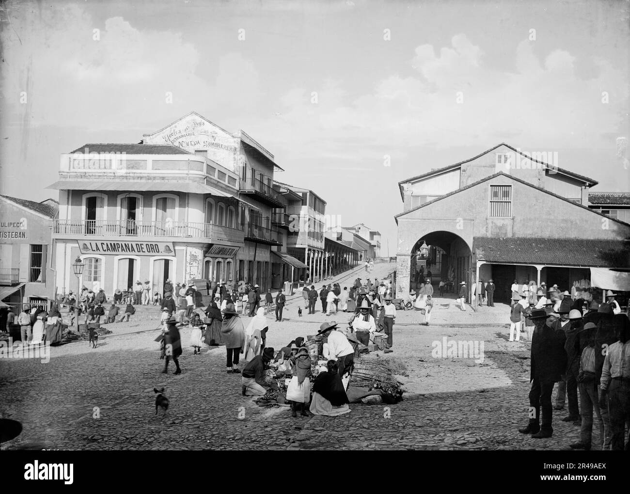 Plaza, Tampico, between 1880 and 1897 Stock Photo - Alamy