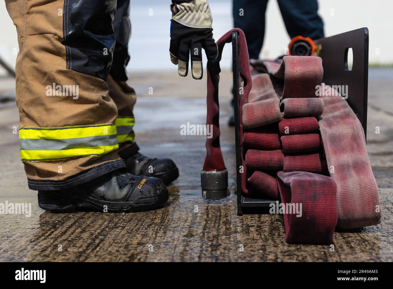 Michael madsen a fire captain with camp kinser fire station marine