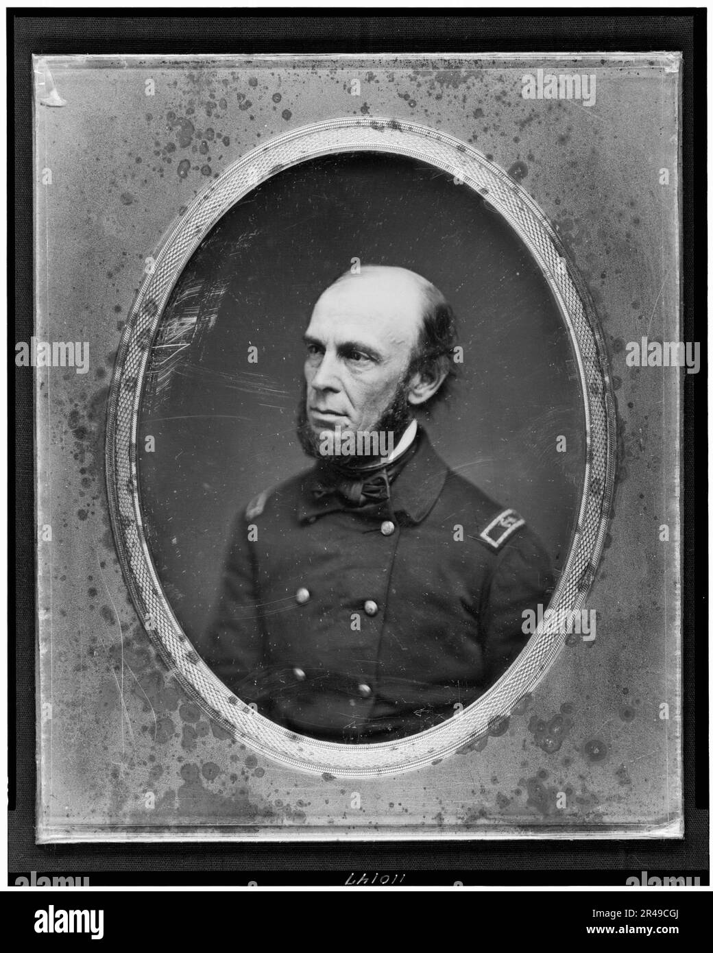A. A. Harwood, head-and-shoulders portrait, three-quarters to the left, in naval uniform, between 1848 and 1860. Captain, U.S. Navy. Stock Photo