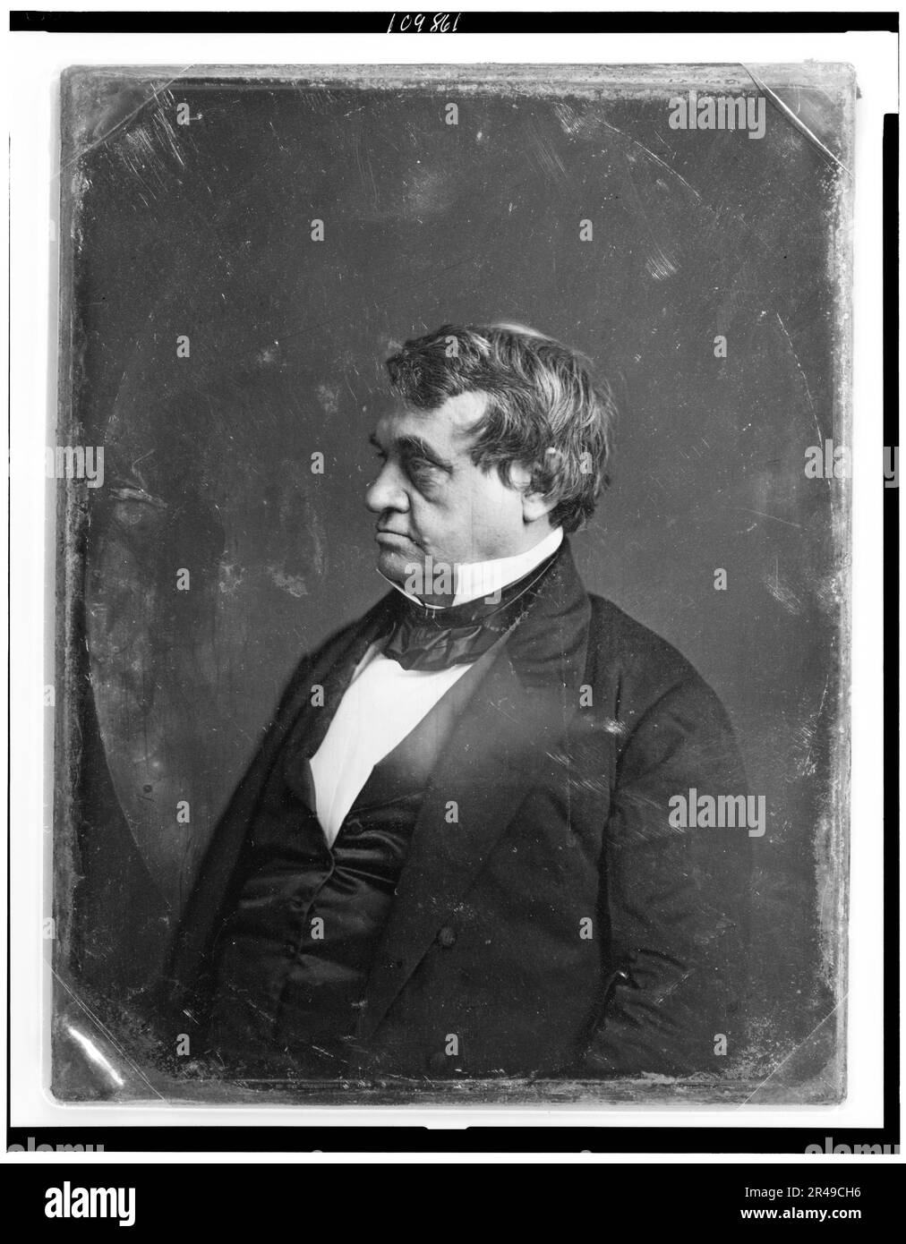 Walter Restored Jones, half-length portrait, nearly in profile to left, between 1844 and 1855. Founder of Atlantic Mutual Marine Insurance Co., of New York City. Stock Photo