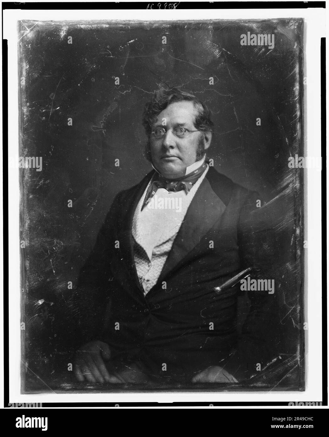 Thomas George Pratt, half-length portrait, slightly to left, between 1848 and 1860. Senator from Maryland. Scratched on back of plate: 141; Gov. Pratt; Sen. Pratt, Md. Stock Photo