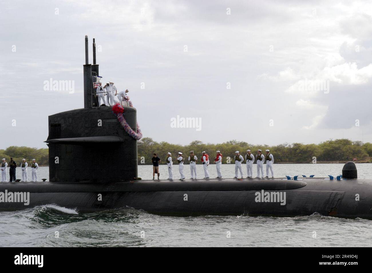 US Navy The Los Angeles class attack submarine USS Key West (SSN 722