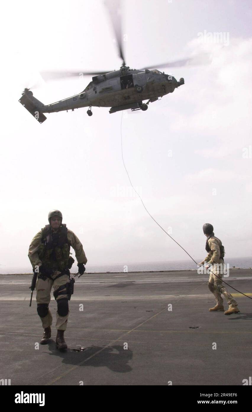 US Navy A SH-60 Seahawk helicopter assigned to the Indians of ...