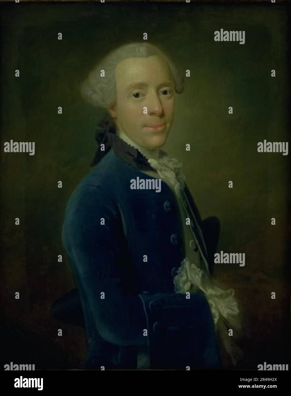 Portrait of State Counsellor Johan Henrik Kirchhoff, 1726-1763. Stock Photo