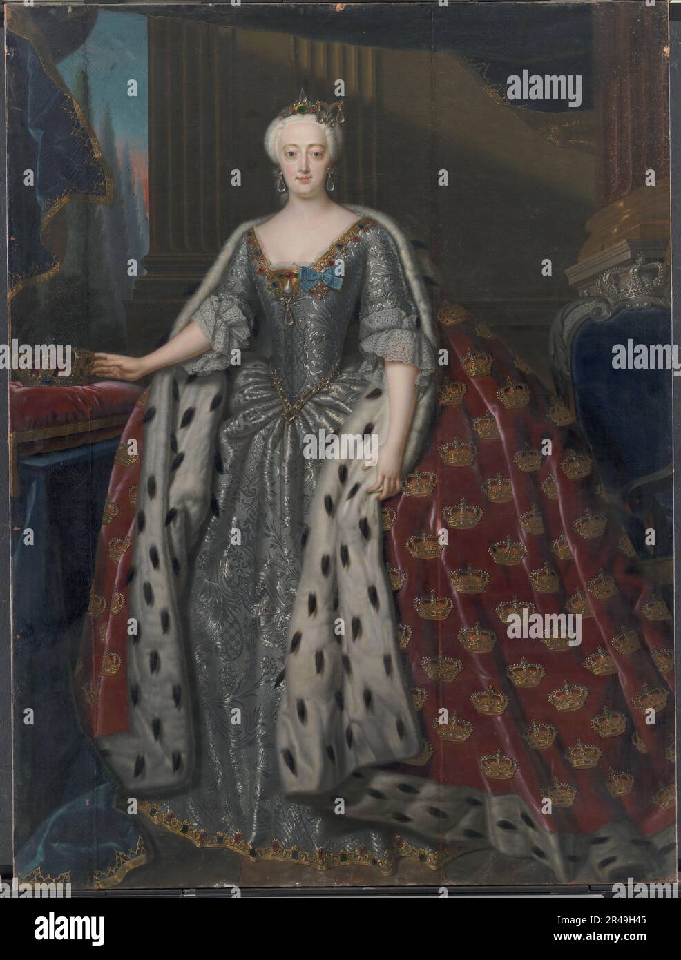 Sophie Magdalene, Christian VI's queen, 1739. Stock Photo