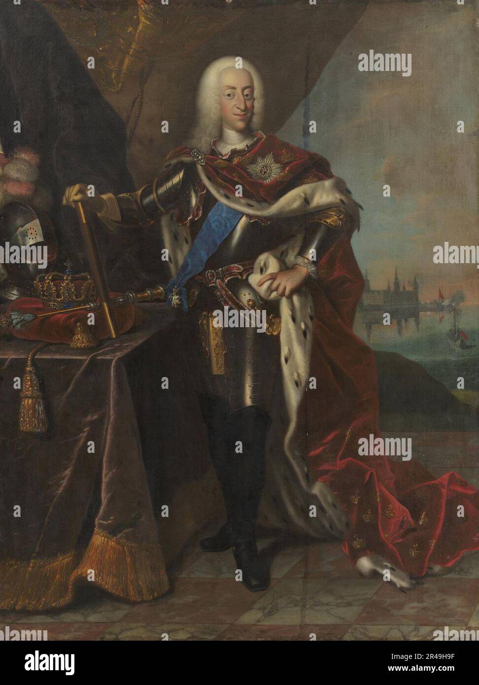Christian VI , 1704-1765. Stock Photo