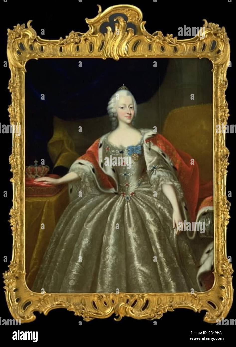 Prinsesse Louise, Christian VI's datter, 1704-1765. Stock Photo
