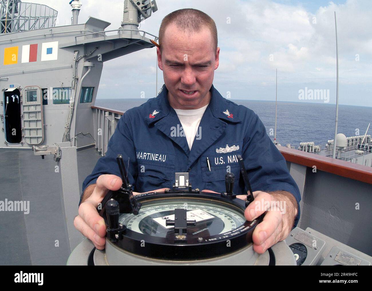US Navy Quartermaster Stock Photo Alamy