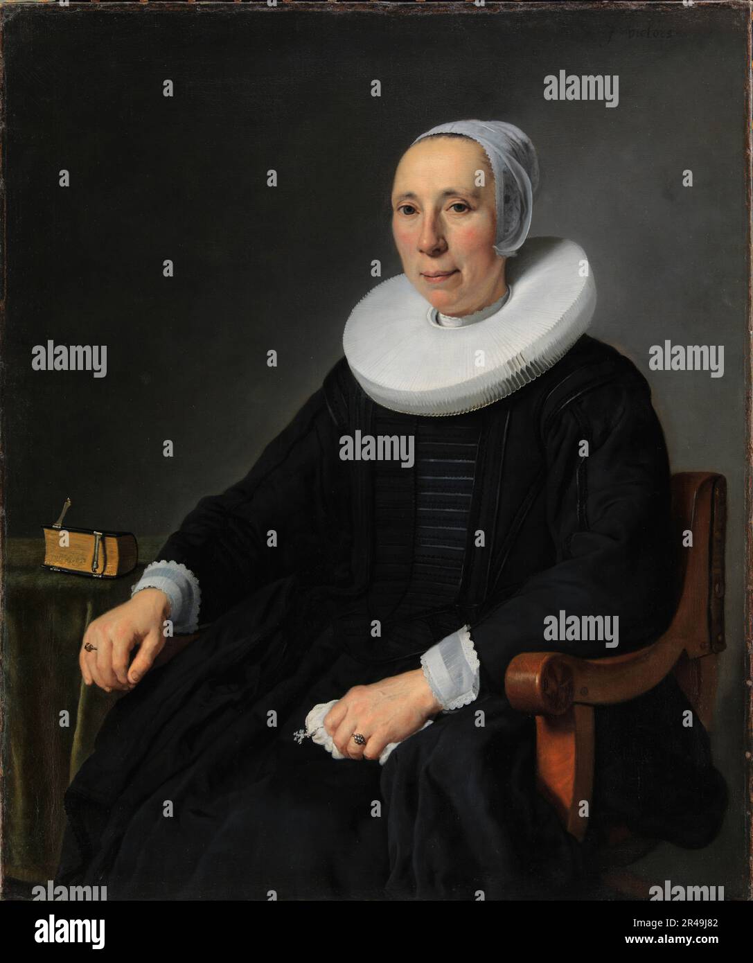 Portrait of a Lady, 1657. Stock Photo