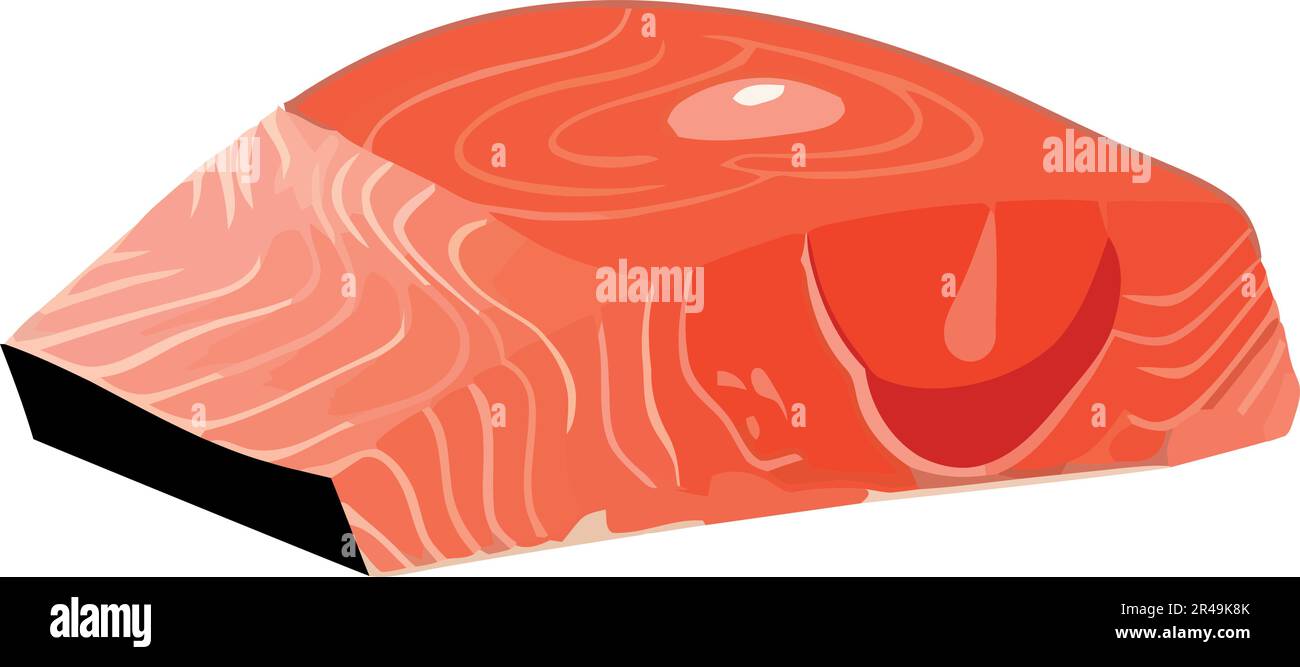 salmon steak design illustration Stock Vector Image & Art - Alamy