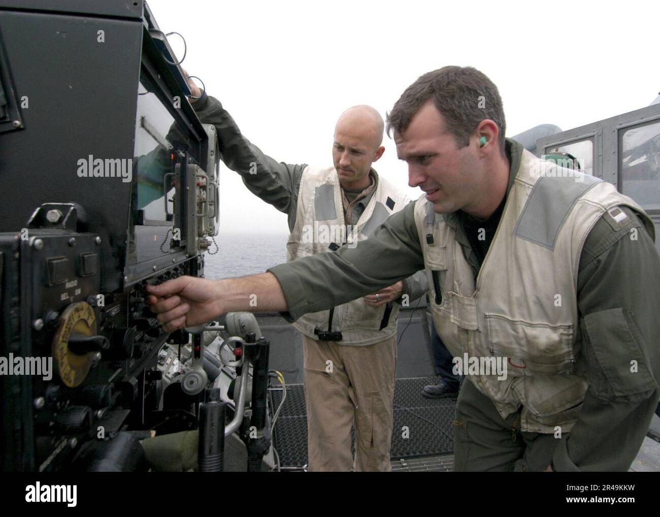 US Navy Landing Signal Officer (LSO Stock Photo Alamy