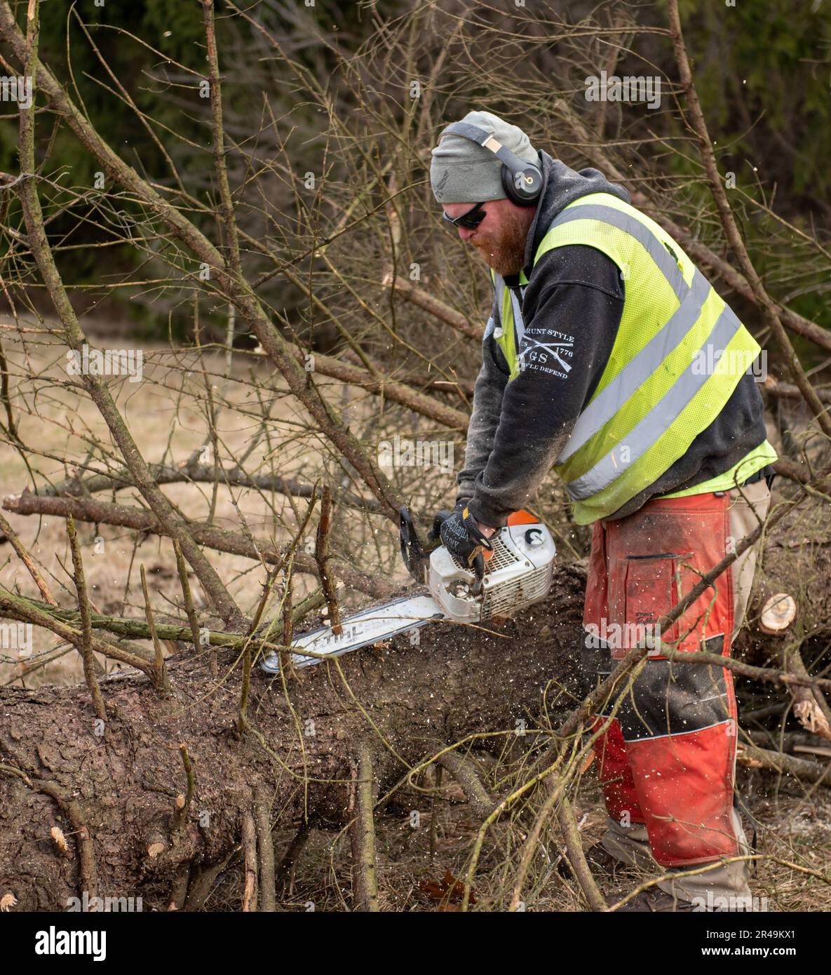 Gary Jones, 88th Civil Engineer Group maintenance worker, uses a