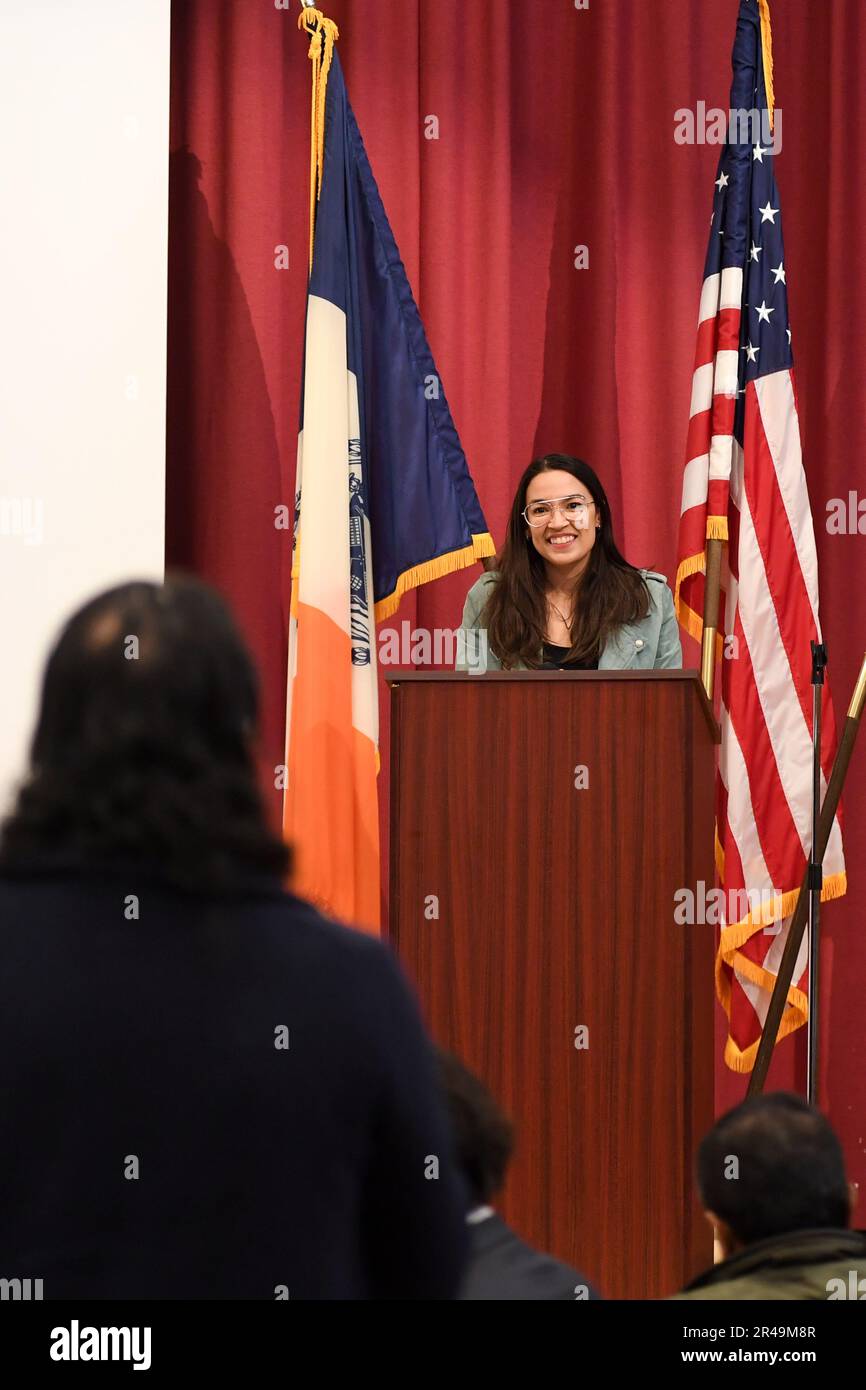 New York, USA. 26th May, 2023. US Representative Alexandria Ocasio