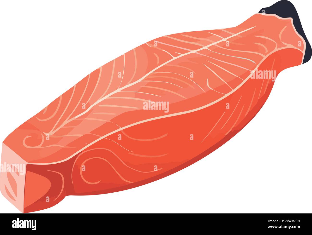 salmon steak illustration Stock Vector Image & Art - Alamy