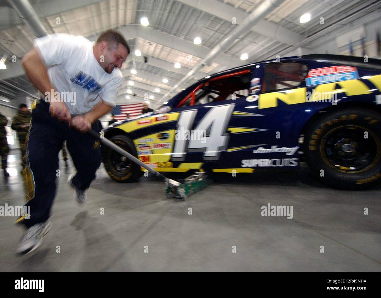US Navy mechanic and jackman for the Fitz Bradshaw Racing Team