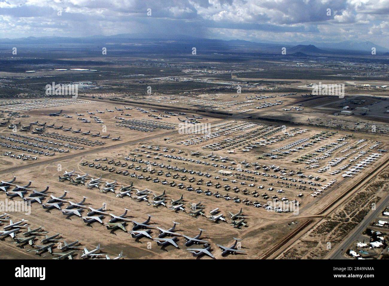 US Navy An aerial image of the Aerospace Maintenance and Regeneration