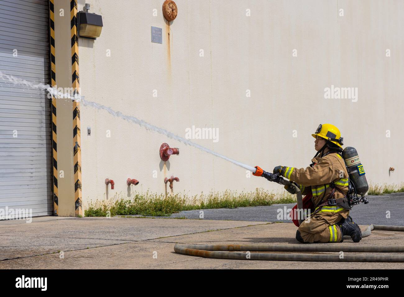 Koya higa a firefighter with camp kinser fire station marine corps