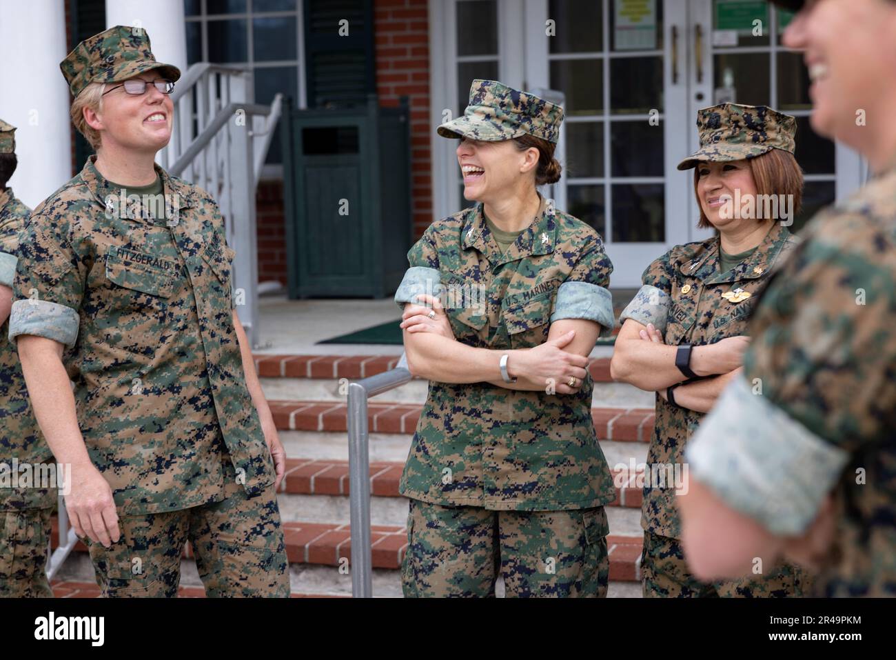 U.S. Marine Corps leaders with Marine Corps Instillation East, meet