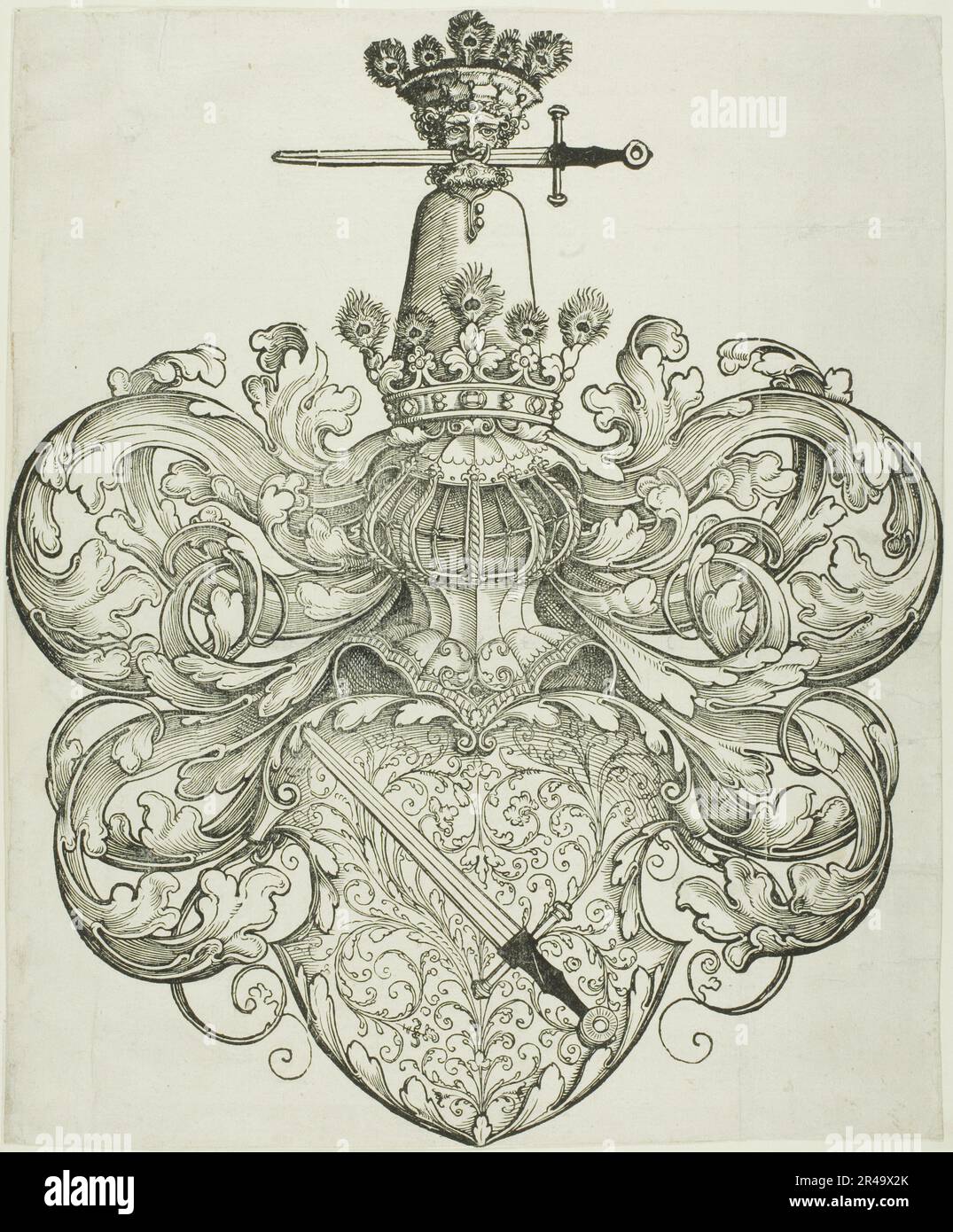 The Arms of the Family Kress von Kressenstein, after 1530. Stock Photo