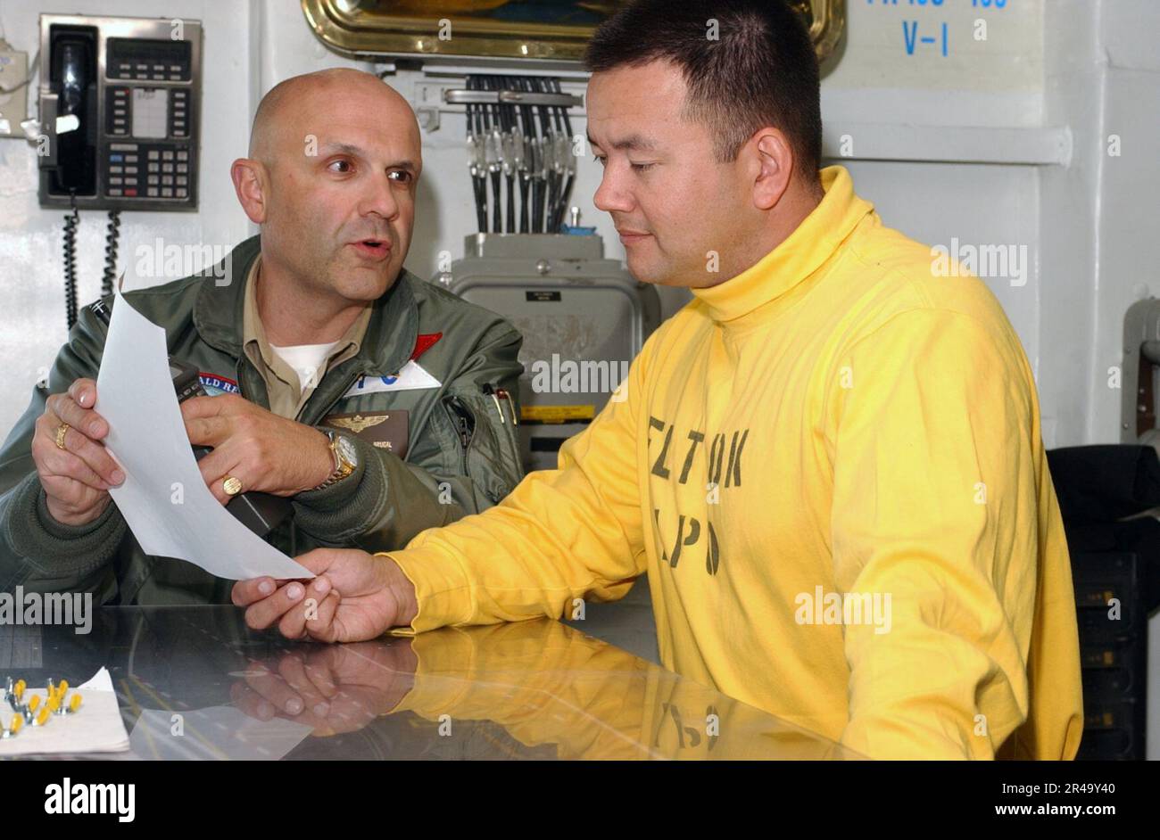 US Navy Executive Officer aboard the aircraft carrier USS Ronald Reagan