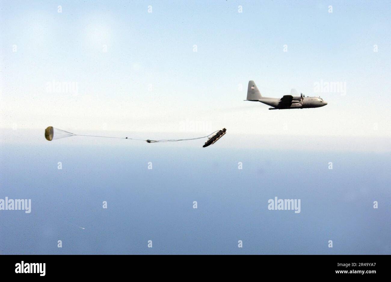 US Navy A United States Air Force C-130J Hercules assigned to Rhode ...