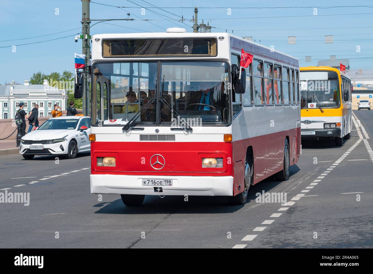 SAINT PETERSBURG, RUSSIA - MAY 20, 2023: Turkish bus Mercedes-Benz O325  (Otomarsan Mercedes-Benz O302T) close-up. With buses of this model, Turkey  pai Stock Photo - Alamy