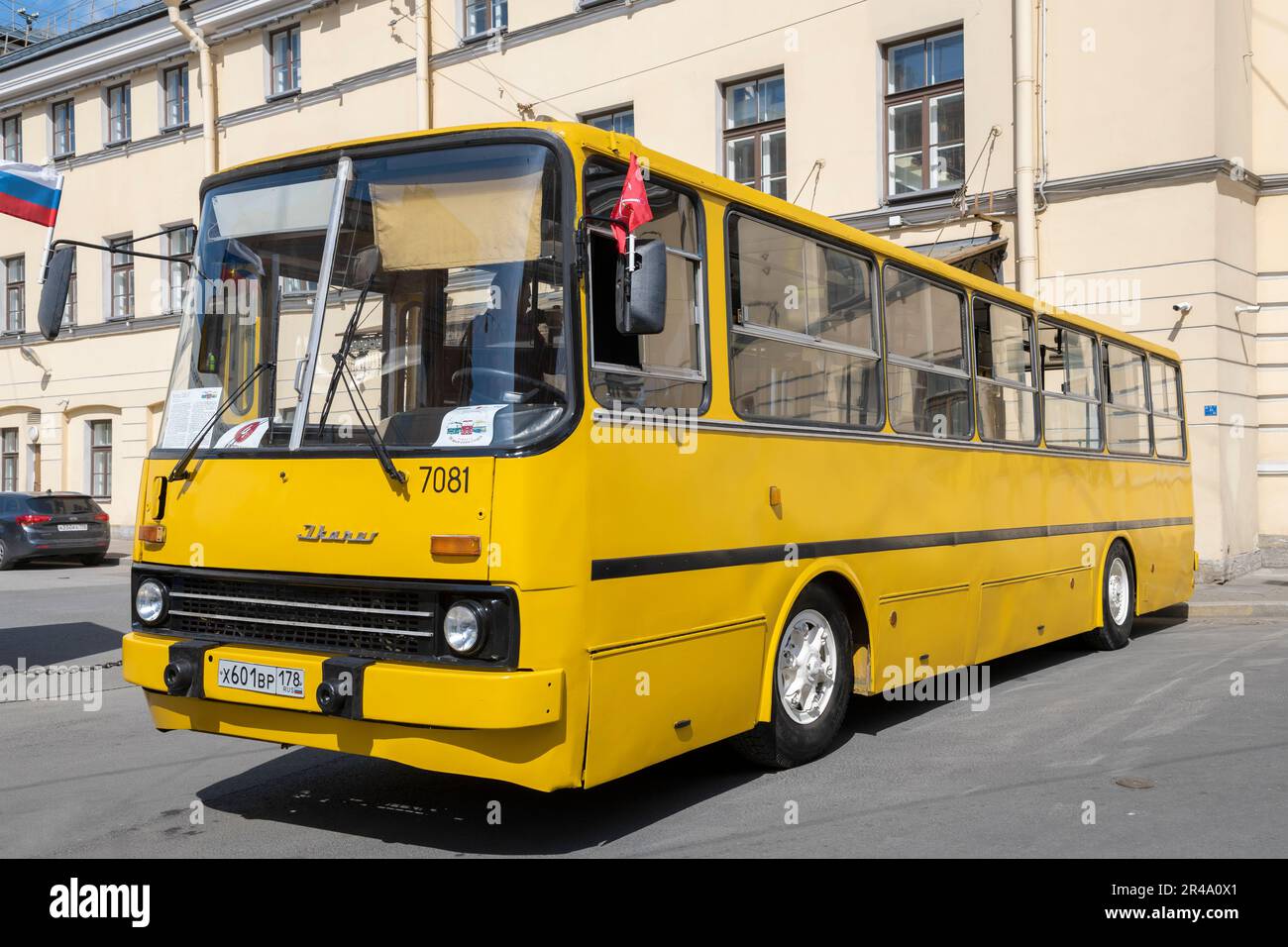 Bus Icarus front view. Front view of bus Ikarus. Hungarian transport.  Passenger transportation Stock Photo - Alamy