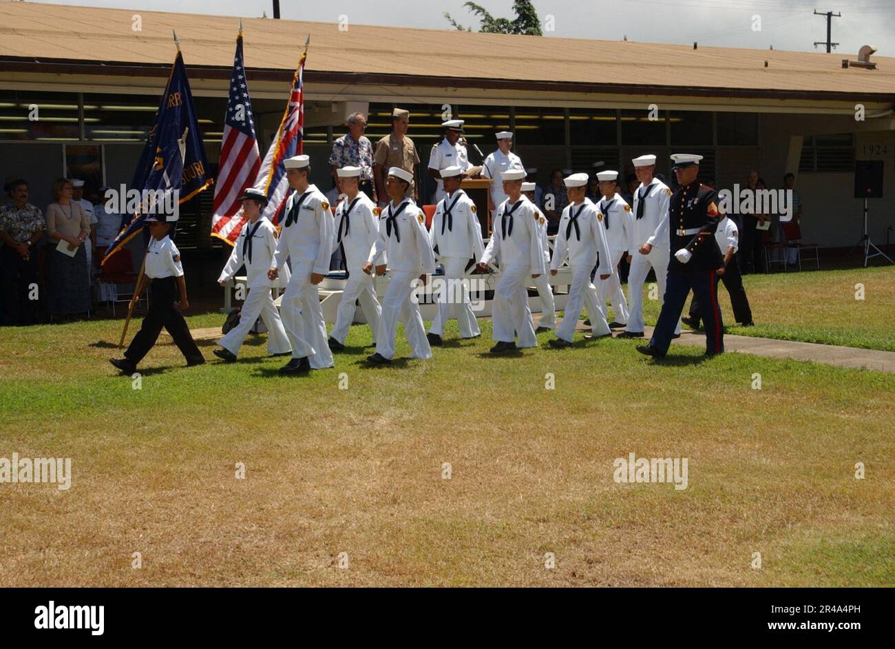 US Navy Marine Corps Sgt. Navy Sea Cadet Operations Officer, leads Sea