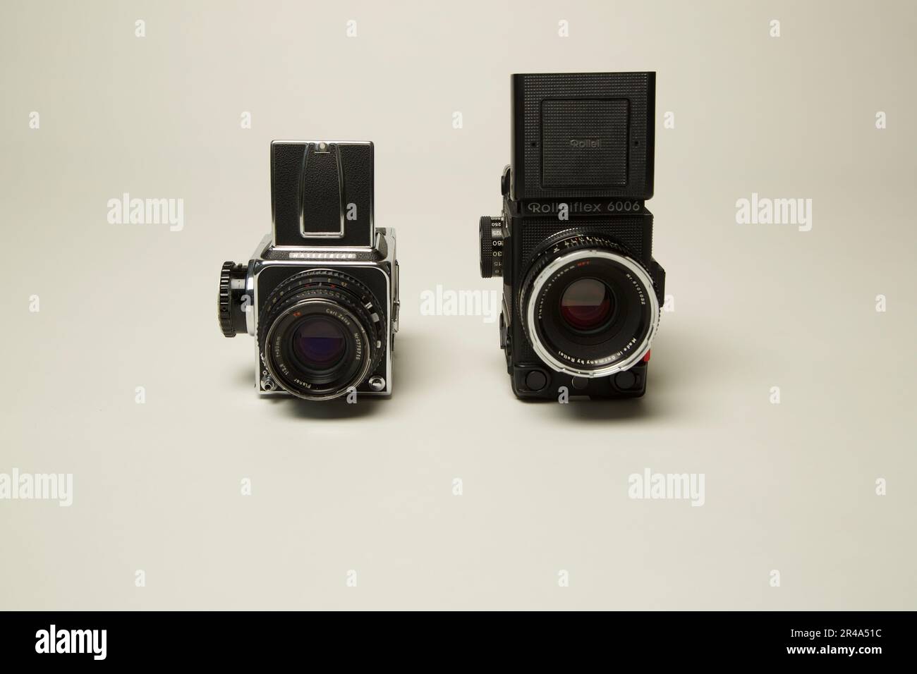 Hasselblad and Rolleiflex vintage analog Camera Stock Photo