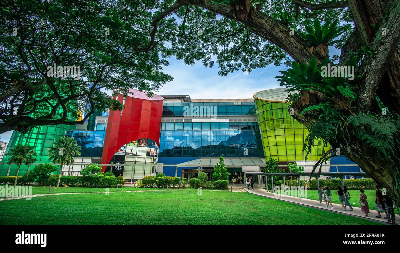 Exterior of Leisure Park Kallang. It is an entertainment center cum
