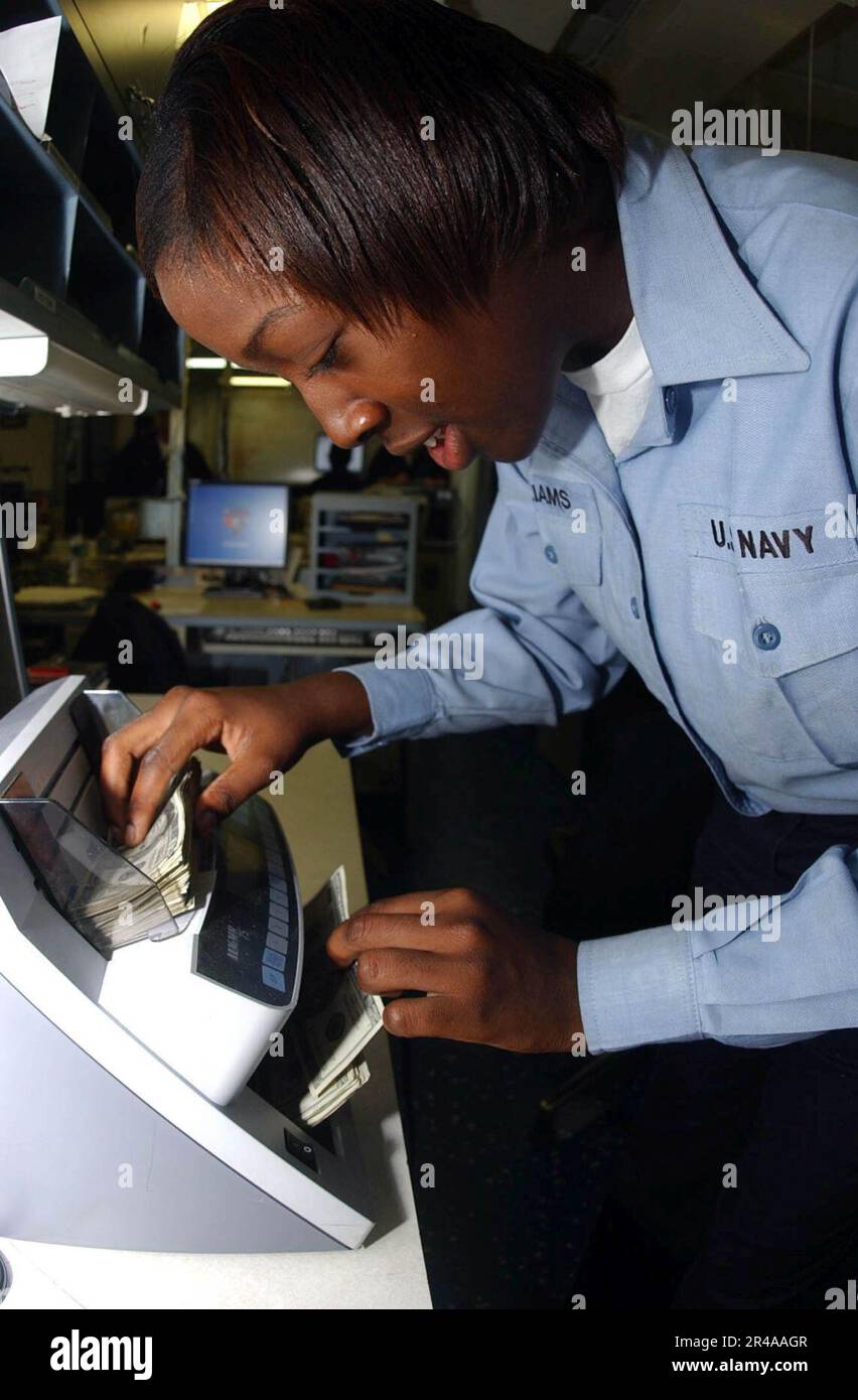 US Navy Disbursing Clerk Stock Photo - Alamy