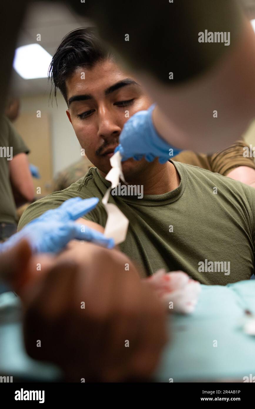 U.S. Marine Corps Staff Sgt. Manuel Serrano, an advanced visual