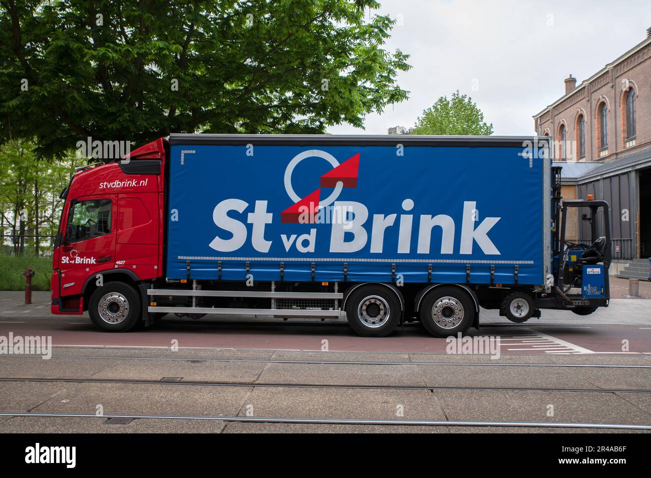 ST Van De Brink Company Truck At Amsterdam The Netherlands 26-5-2023 Stock Photo