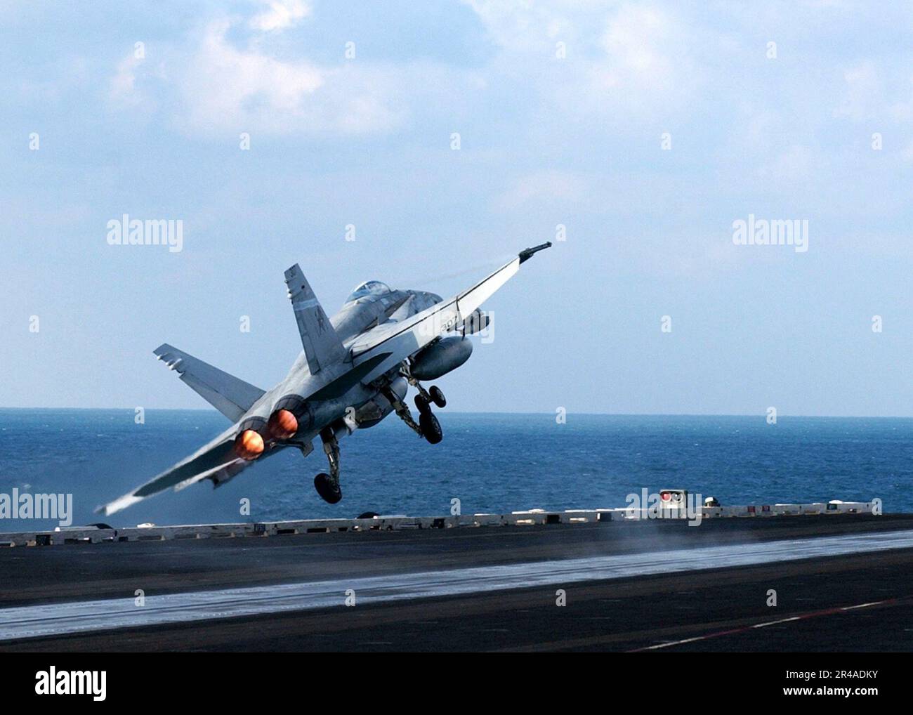 Us Navy An F-a-18c Hornet Assigned To The Bulls Of Strike Fighter 