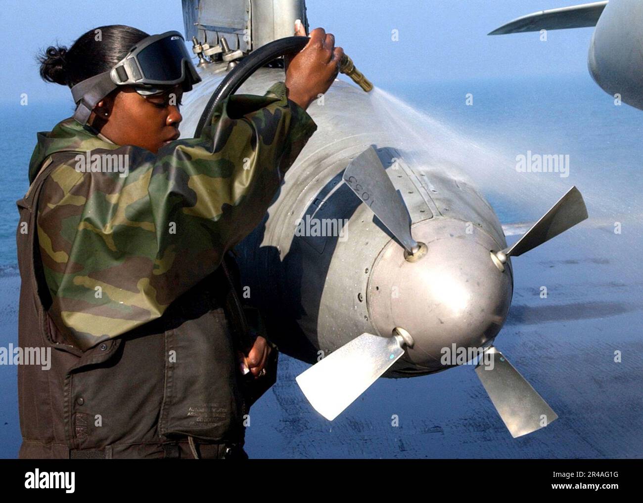 US Navy Plane captain Stock Photo Alamy