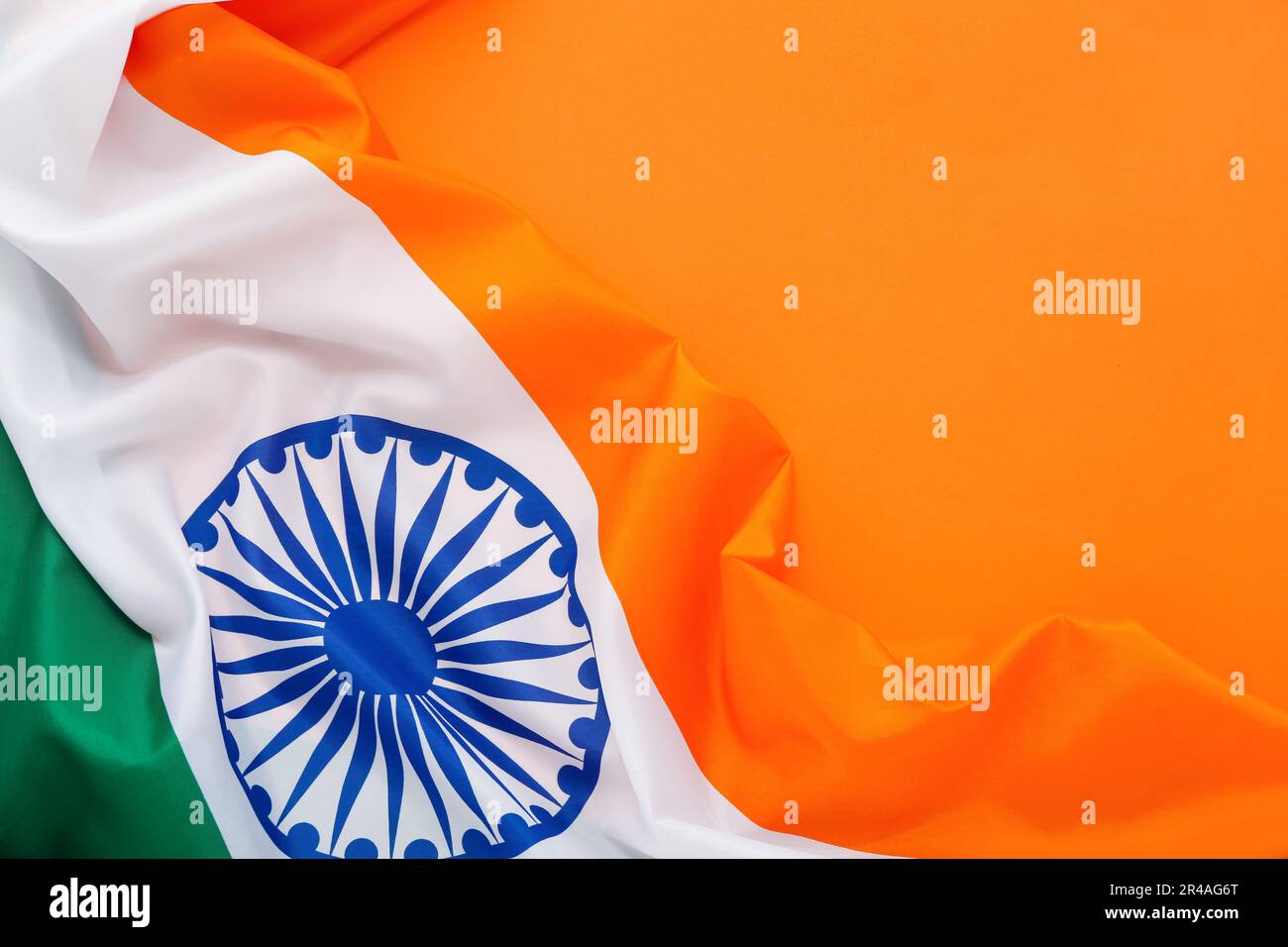 National flag of India on orange background Stock Photo - Alamy