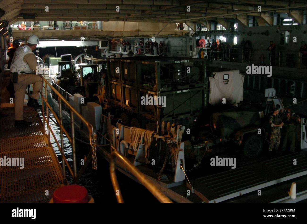 US Navy Landing Craft Utility (LCU) 1651, attached to Assault Craft