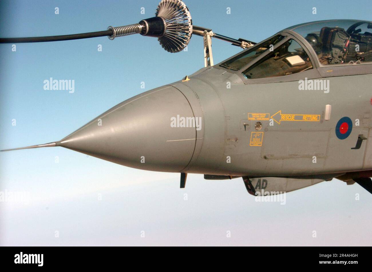 US Navy A Royal Air Force GR4 Tornado attack aircraft refuels off the ...